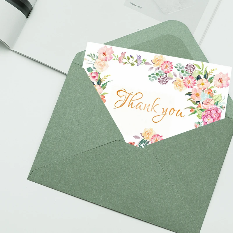 Wedding Supply Business - 50pcs/lot 18.4*13.3cm Envelope Green Small Business