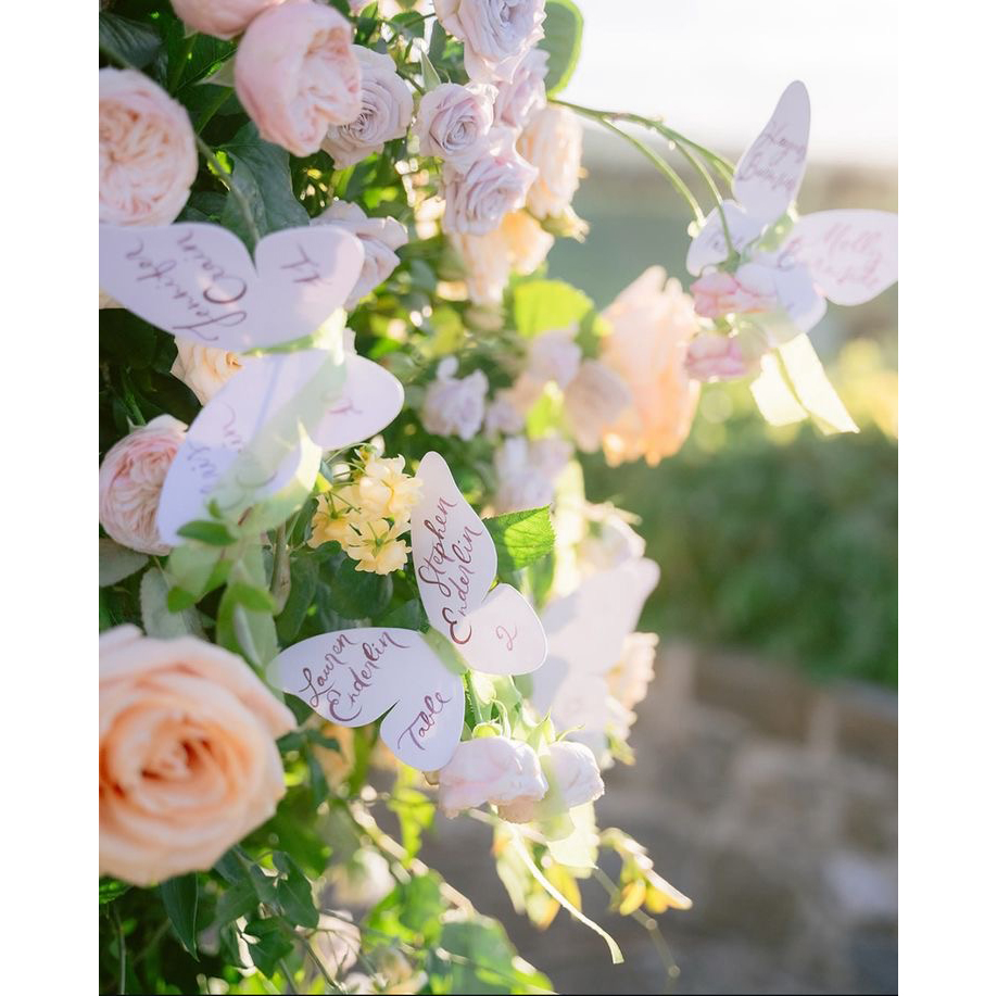 Custom Elegant Butterfly Menu  - Wedding Supply Business recension och pris