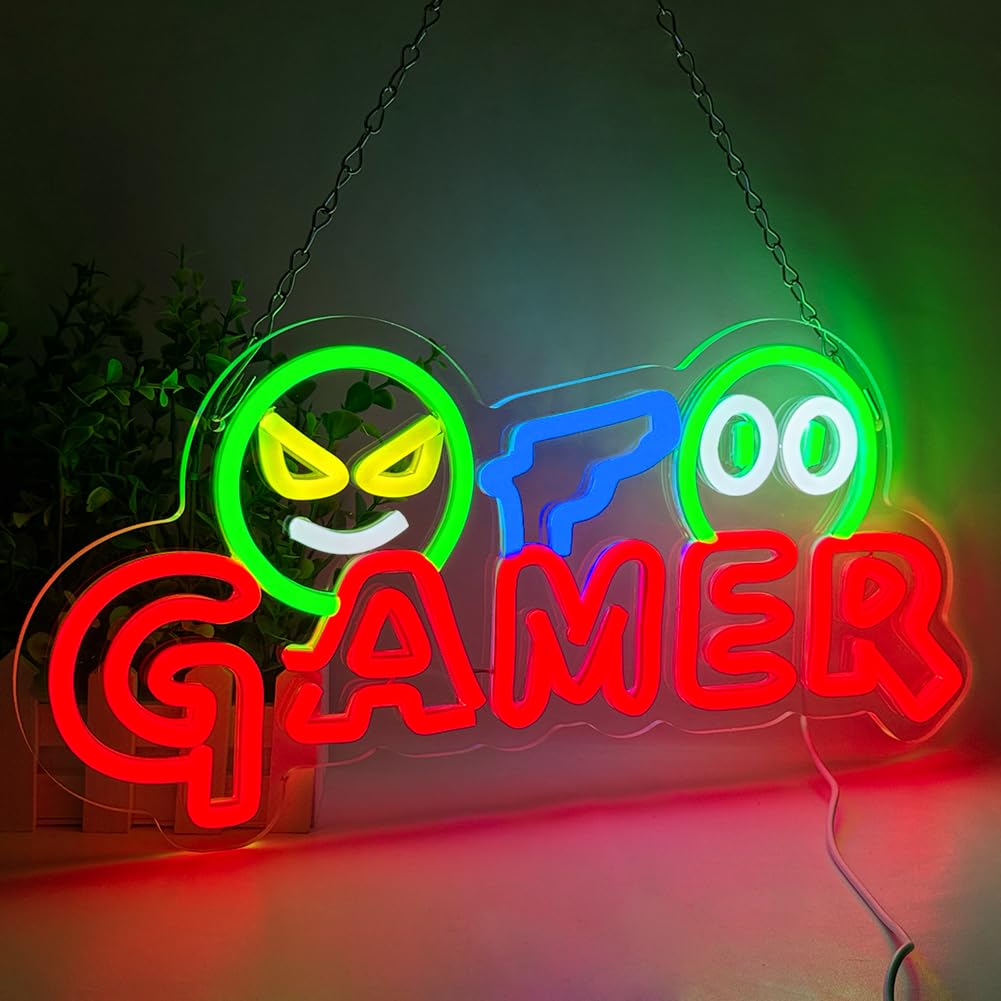 Gamer Neon Sign LED Wall Light - Wedding Zone recension och pris
