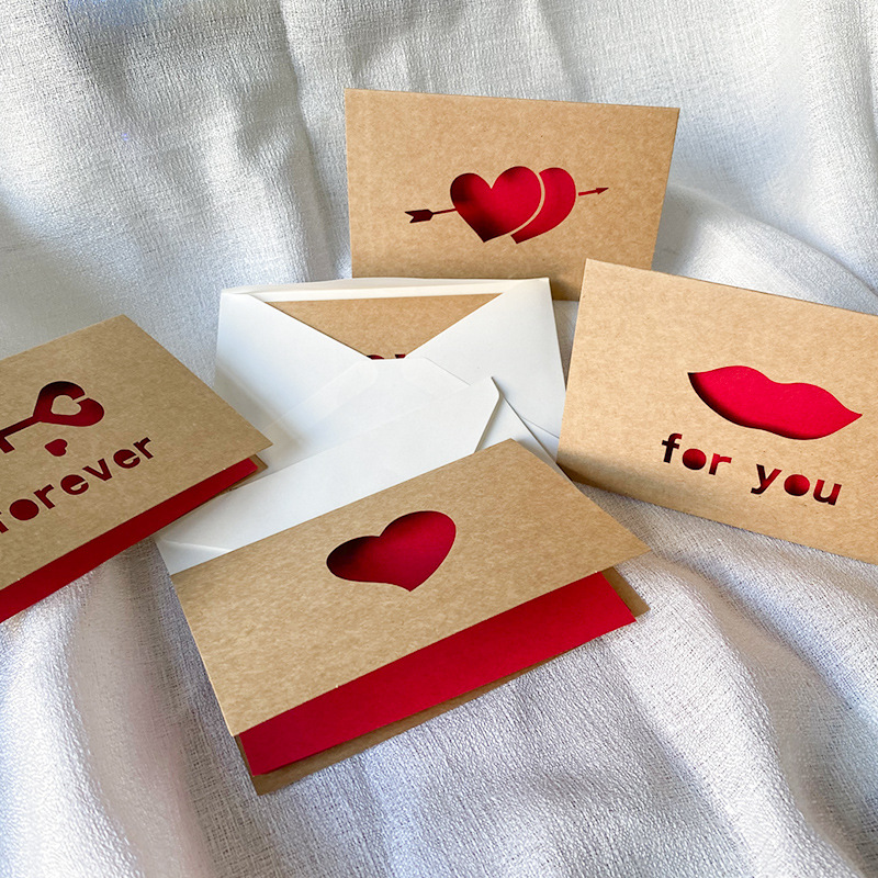 Love Gift Cards Red Kraft Pape - Wedding Supply Business recension och pris