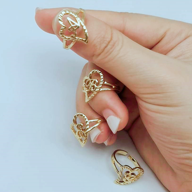 Duoying Custom Initial Rings P - Wedding Zone recension och pris