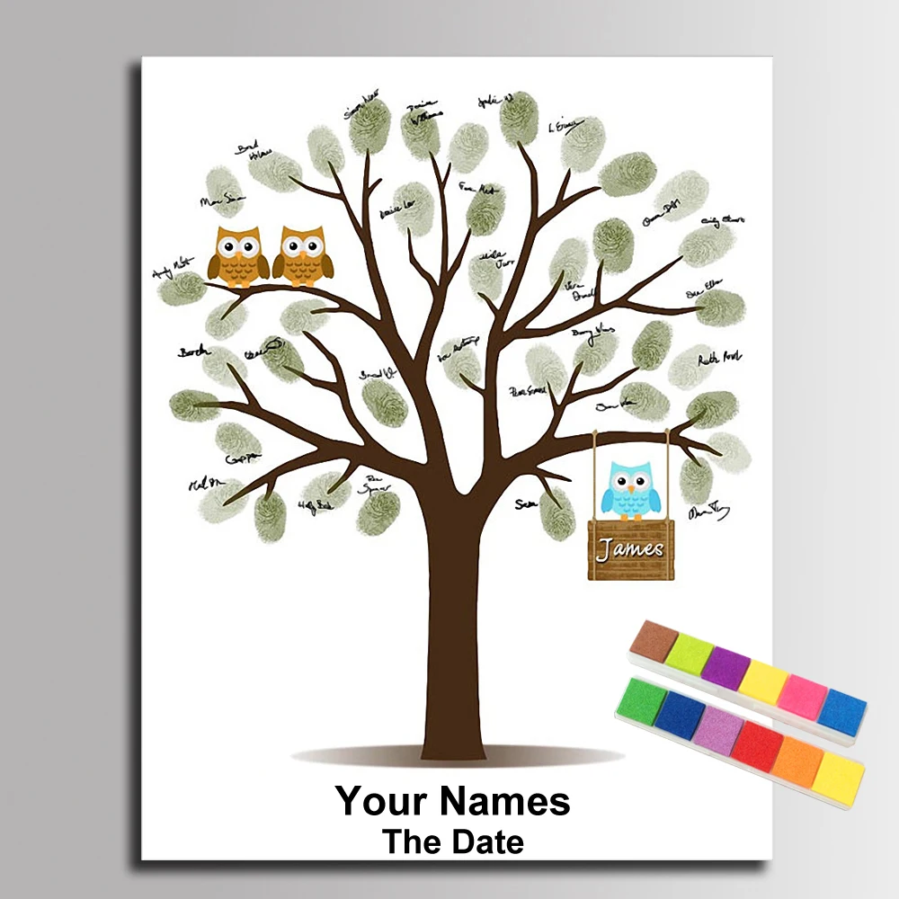 Personalized Signature Fingerp - Personalized Guest Book recension och pris