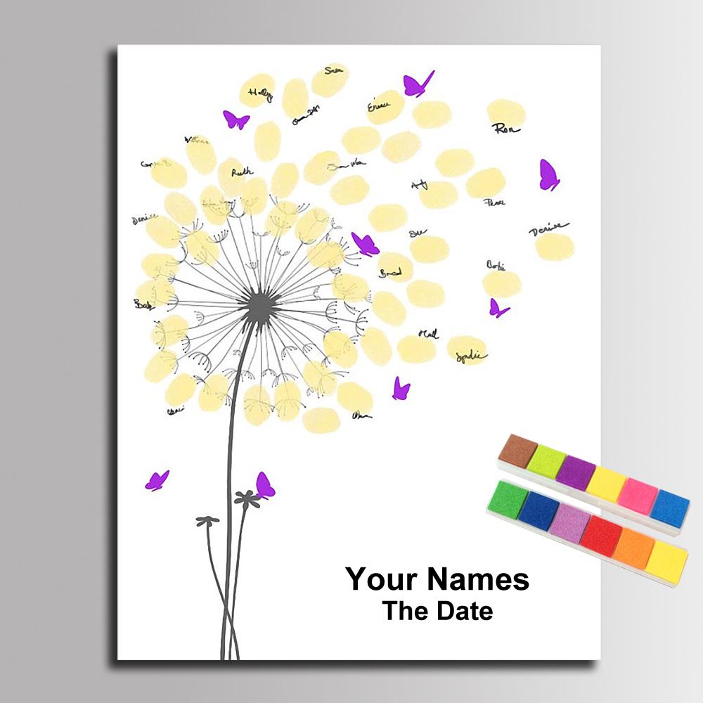 Personalized Signature Fingerp - Personalized Guest Book recension och pris