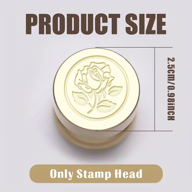 1PC Vintage Rose Pattern Stamp - Wedding Envelopes recension och pris
