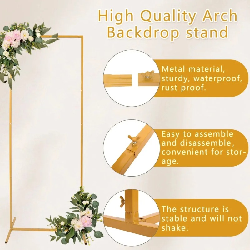 Wedding Arch 6.6FT X 6.6FT Squ - Wedding Balloon Arch recension och pris