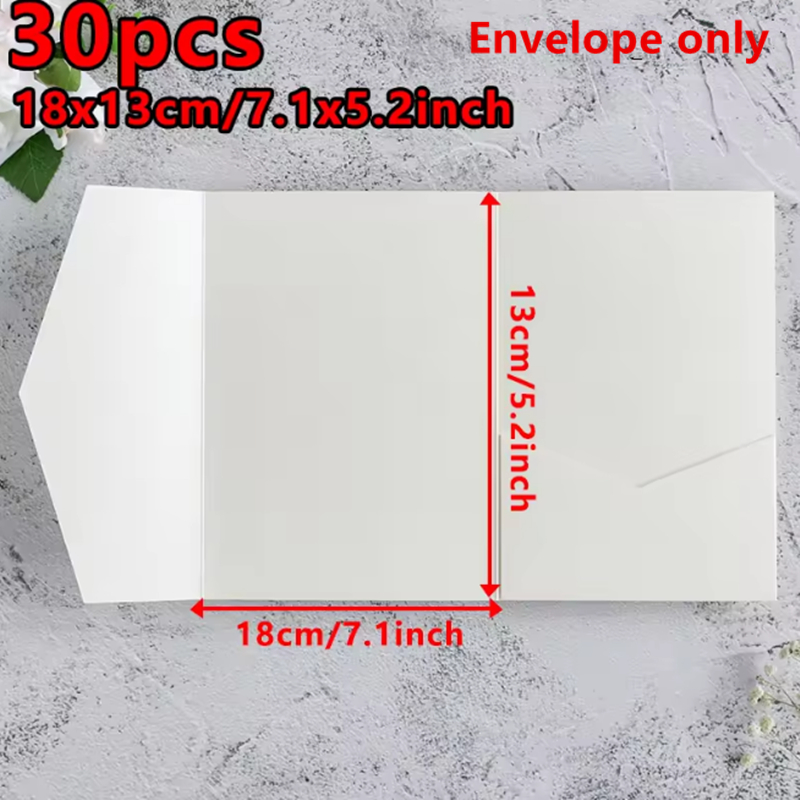 30pcs 18x13cm Green Envelopes  - Wedding Supply Business recension och pris