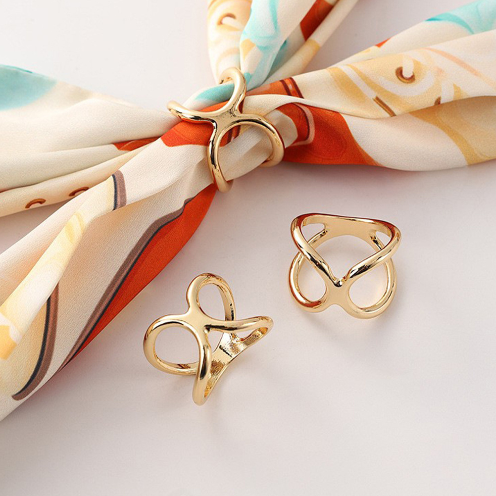3pcs X Shaped Alloy Scarf Ring - Wedding Zone recension och pris