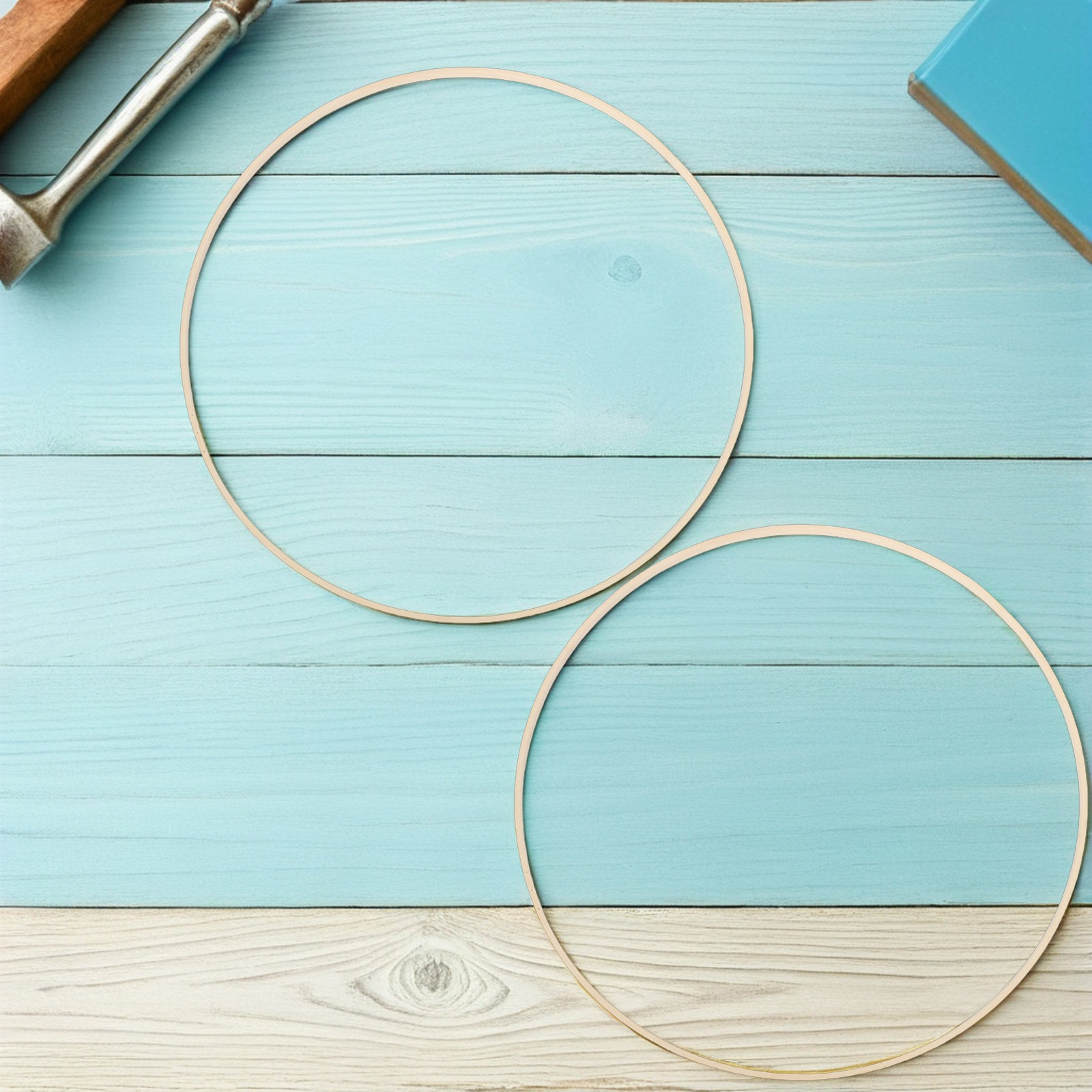 10Pcs Bamboo Floral Hoops Rust - Wedding Supply Decor recension och pris