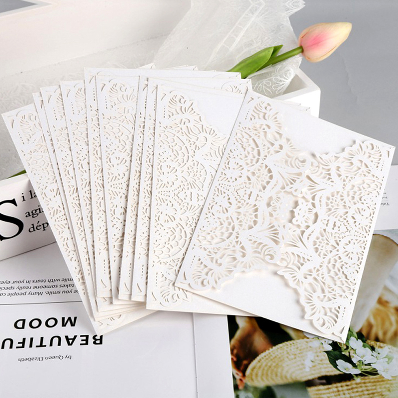 50pcs/lot White Laser Cut Wedd - Wedding Supply Business recension och pris