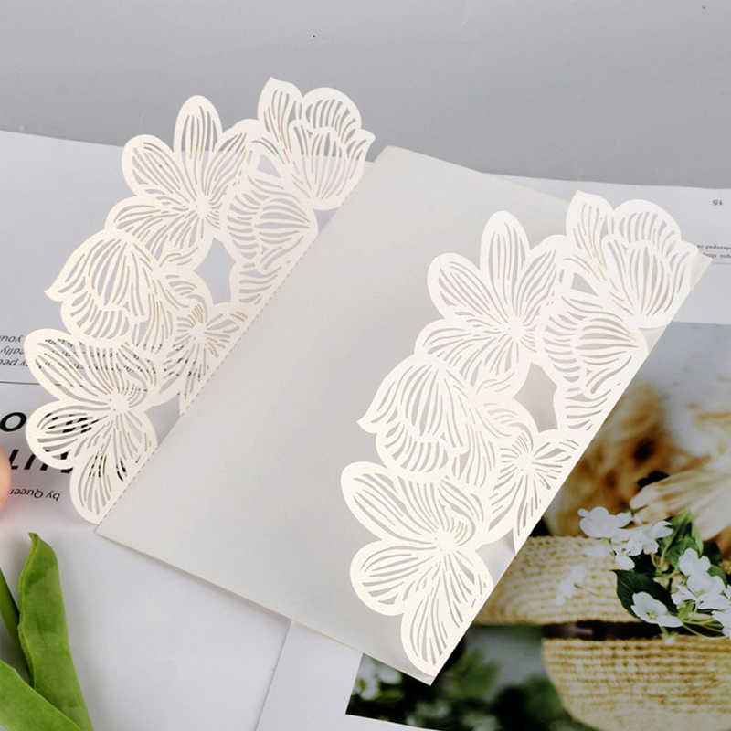 50pcs/lot White Laser Cut Wedd - Wedding Supply Business recension och pris
