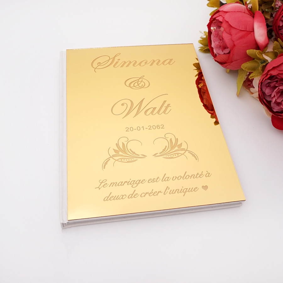 Acrylic Mirror Personalized El - Personalized Guest Book recension och pris