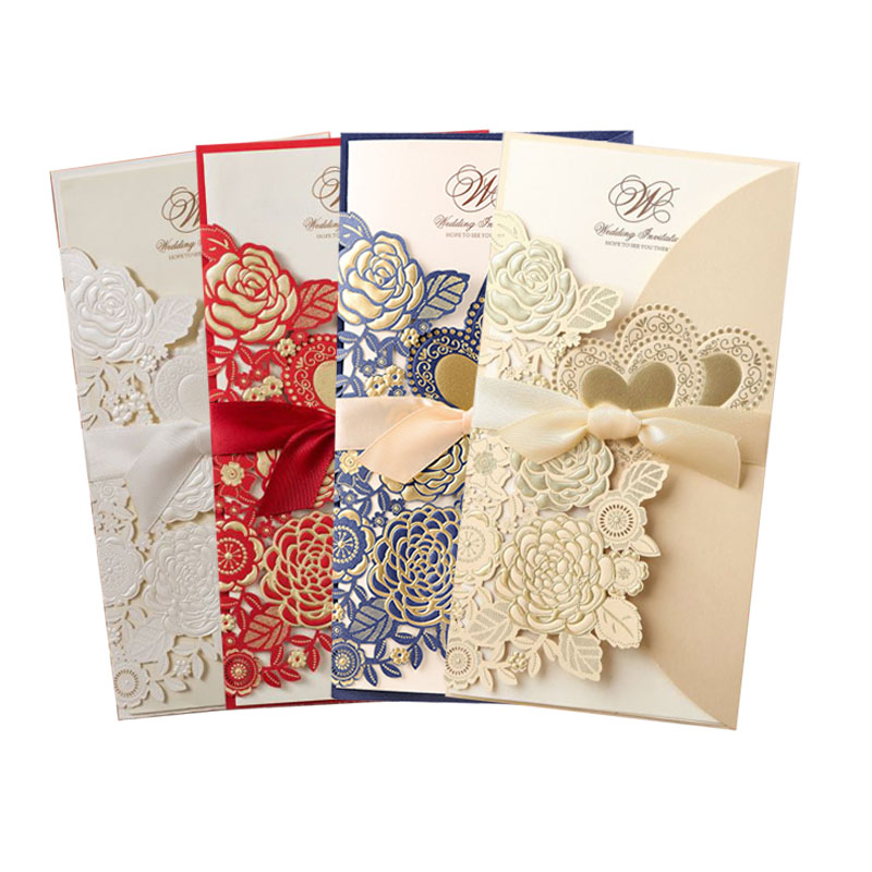 5/10Pcs Laser Cut Wedding Invi - Wedding Supply Business recension och pris
