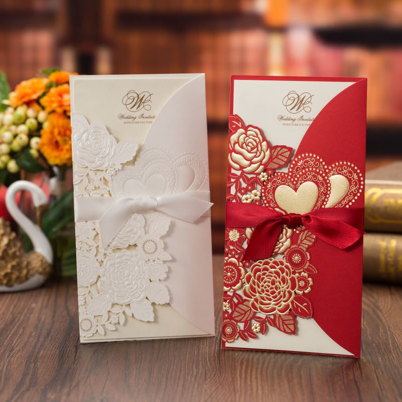 5/10Pcs Laser Cut Wedding Invi - Wedding Supply Business recension och pris