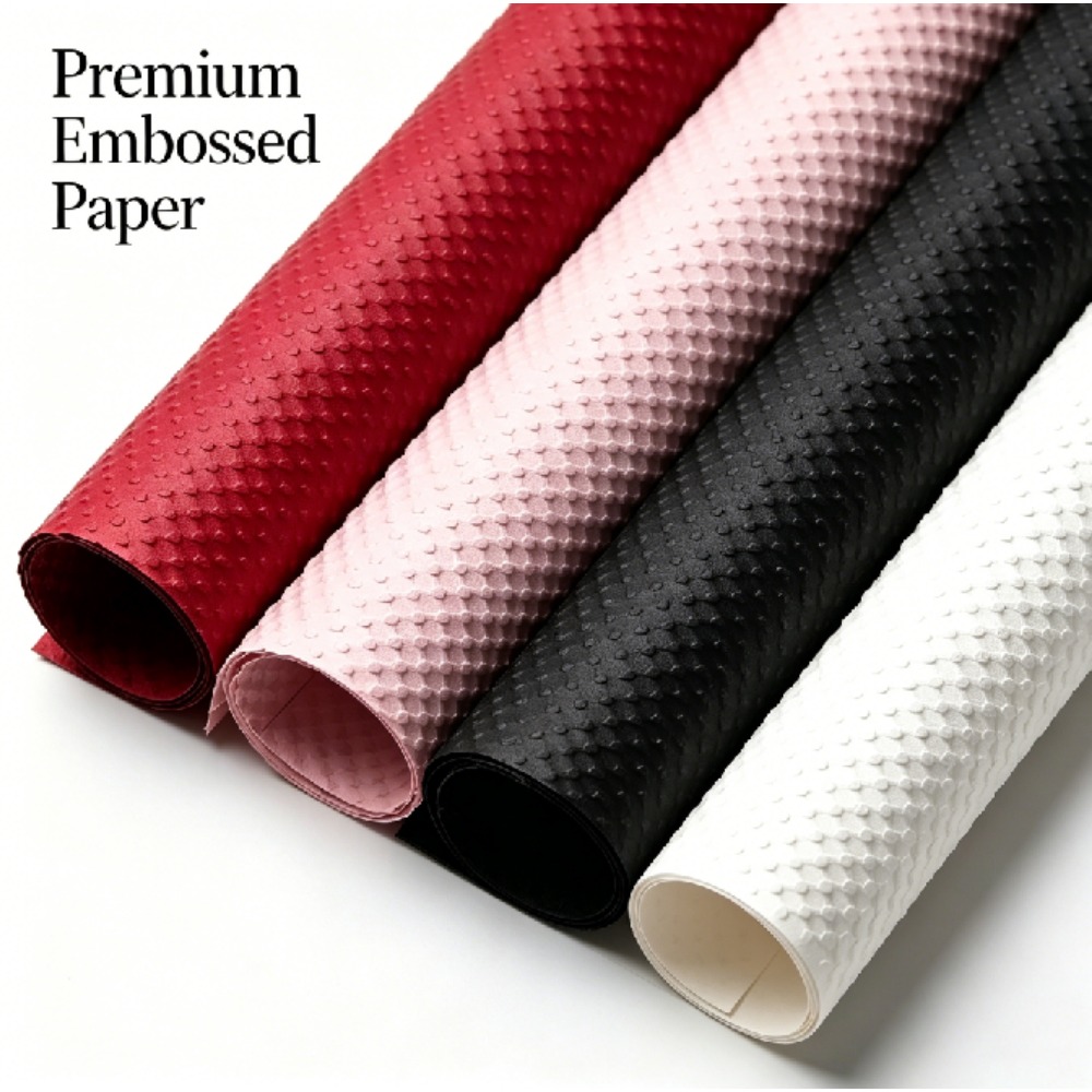 3D Dot Embossed Floral Wrap Pa - Wedding Supply Decor recension och pris