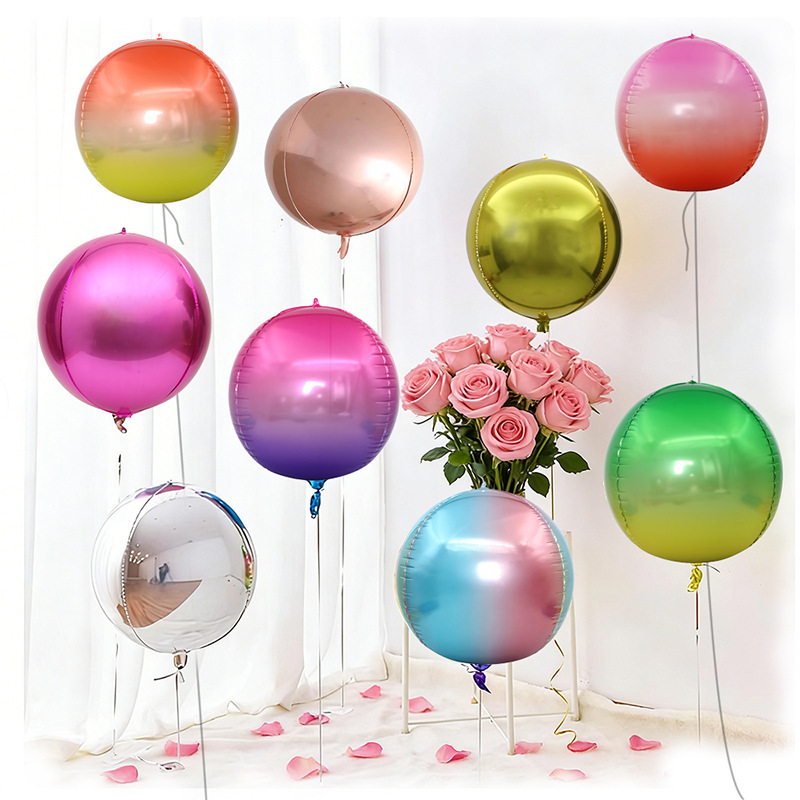 5pcs 10 18 22 Inch 4D Round Me - Wedding Decor Supply Store recension och pris