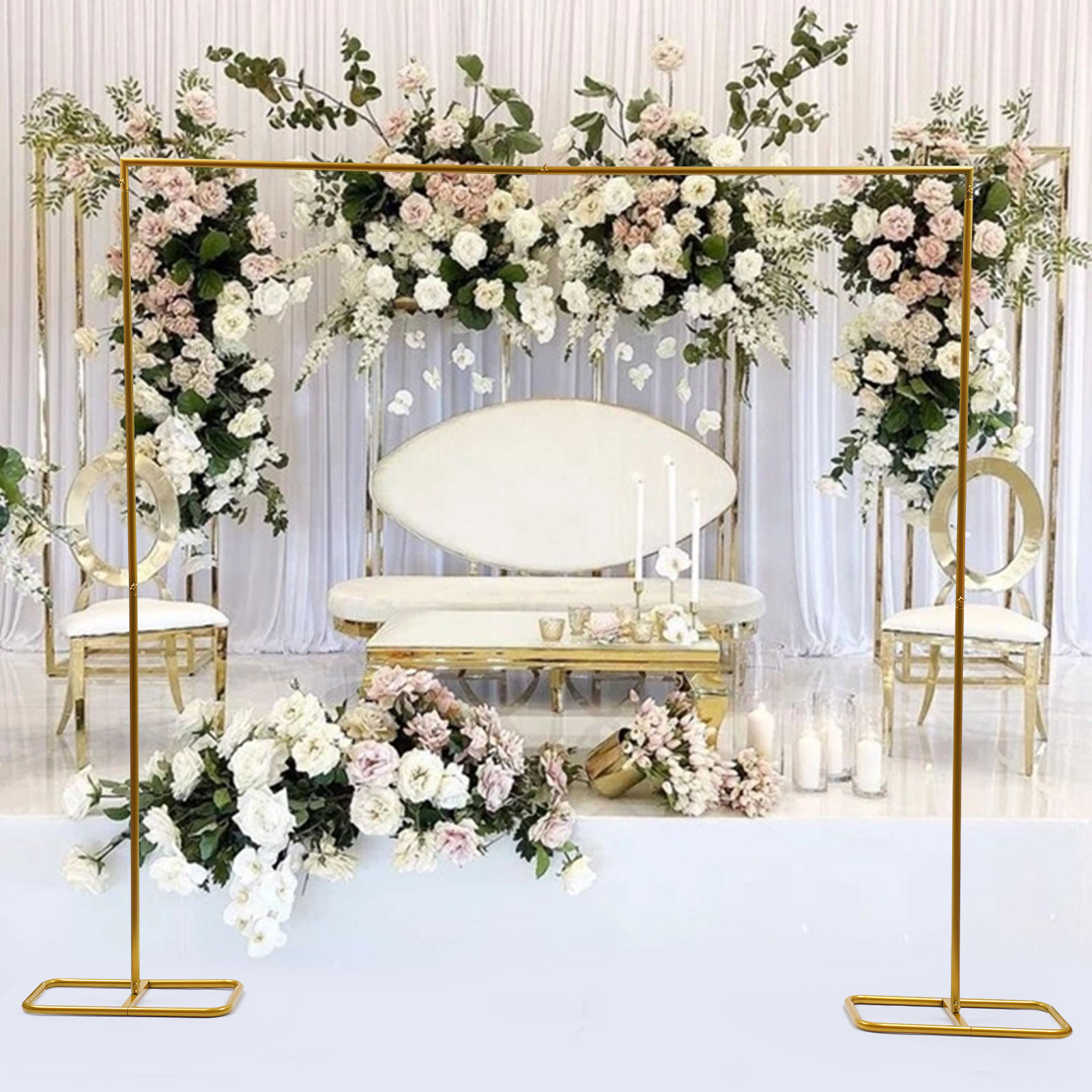 2.1x2m / 79x83inch Gold Weddin - Wedding Balloon Arch recension och pris