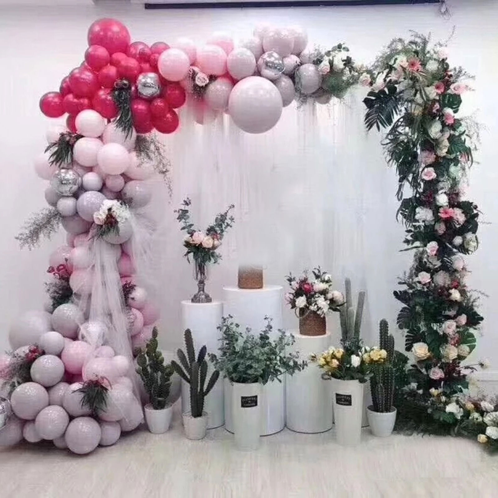 2.1x2m / 79x83inch Gold Weddin - Wedding Balloon Arch recension och pris
