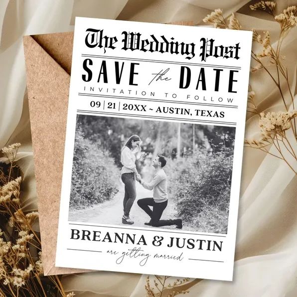 Custom Save The Date Photo New - Wedding Supply Business recension och pris