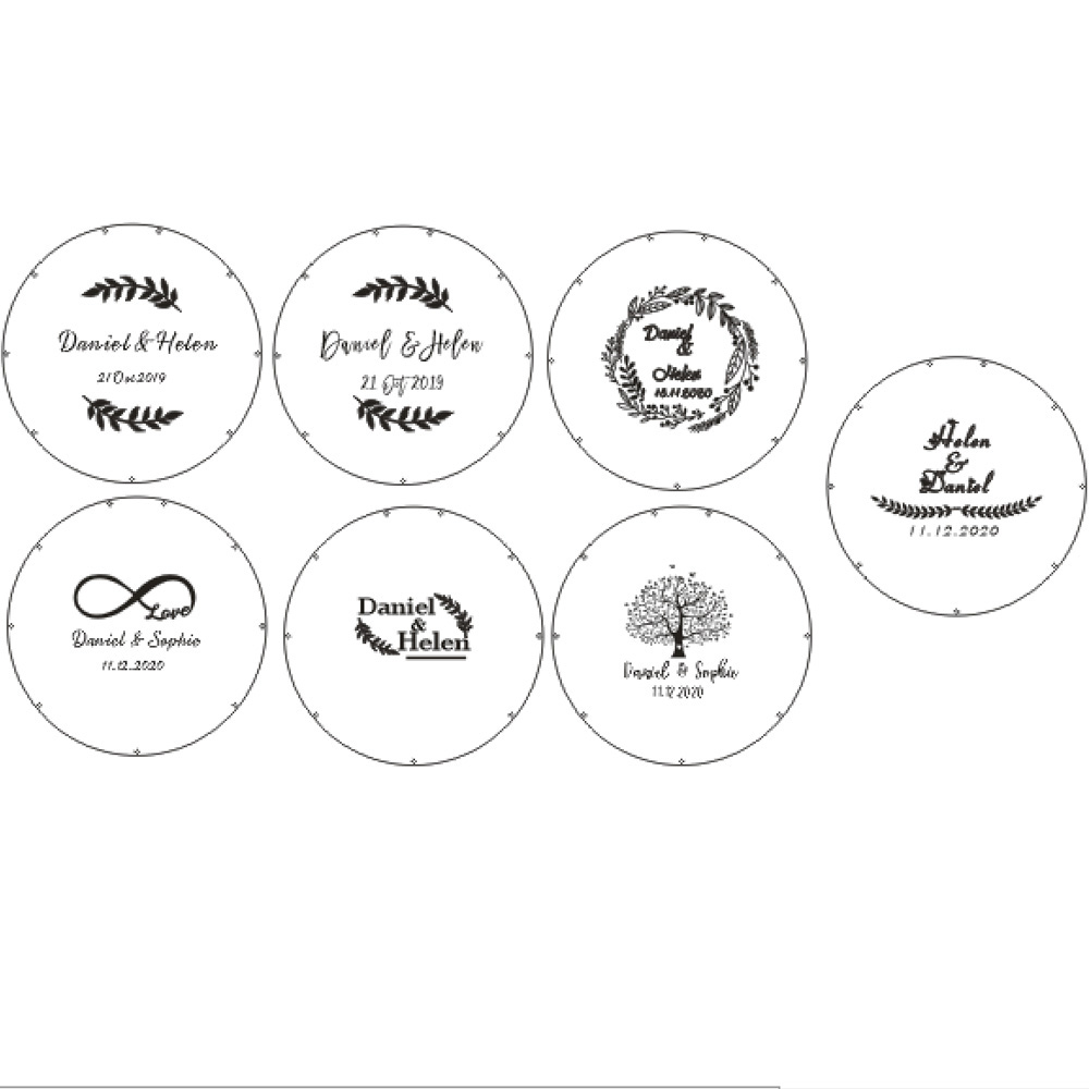 Personalized Acrylic round wed - Personalized Guest Book recension och pris