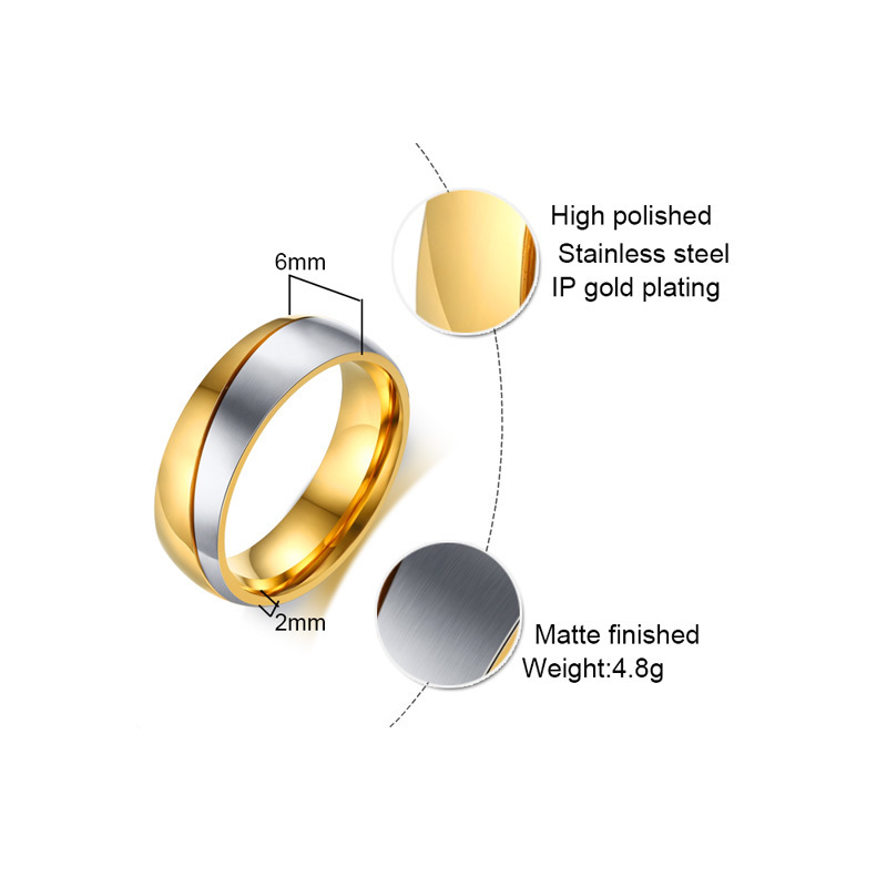 Vnox Temperament Wedding Rings - Wedding Zone recension och pris