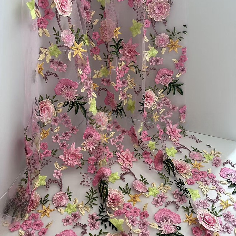 90x130cm 3D Floral Embroidered - Wedding Supply Wholesale recension och pris