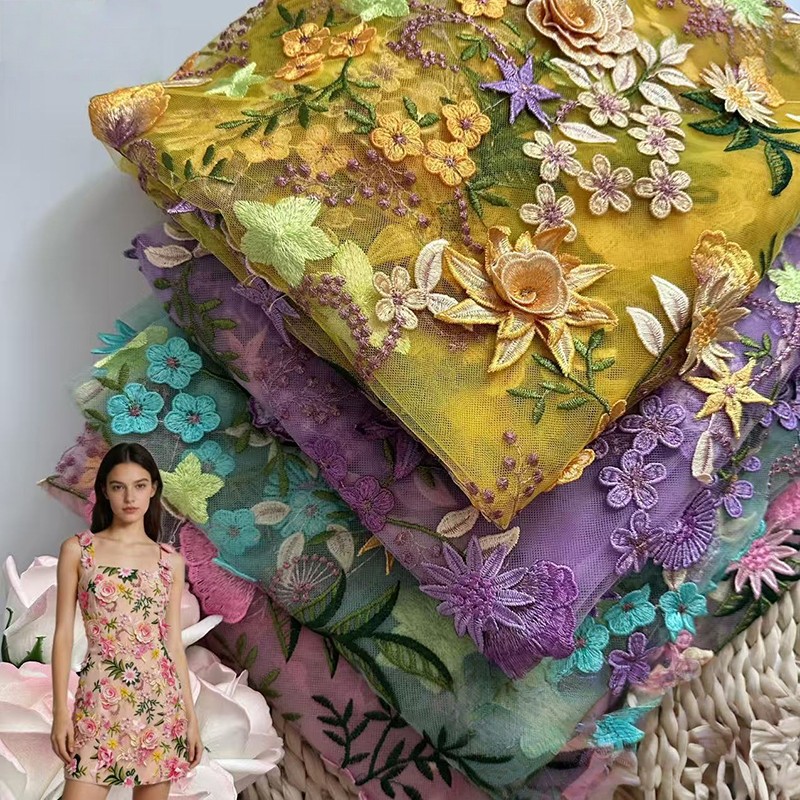 90x130cm 3D Floral Embroidered - Wedding Supply Wholesale recension och pris