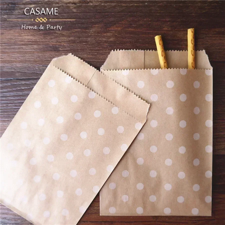 50pcs, 15x10cm Wave Dot Kraft  - Wedding Supply Business recension och pris