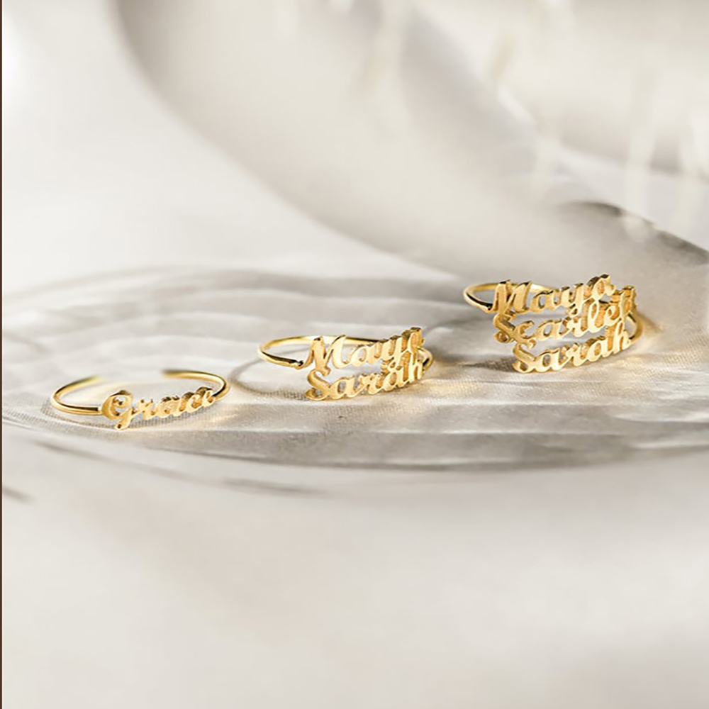 Personalized Custom  Name Ring - Wedding Zone recension och pris
