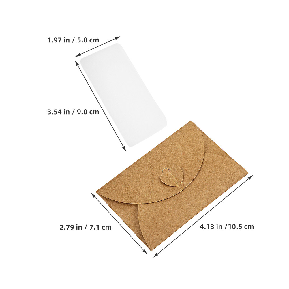 30Sets Mini Kraft Envelopes He - Wedding Envelopes recension och pris
