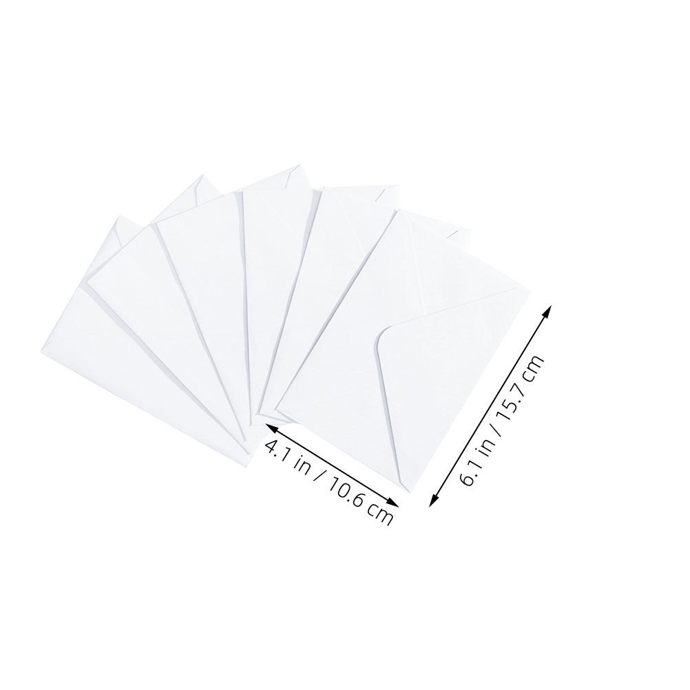 50pcs White Envelopes B6 Size  - Wedding Envelopes recension och pris