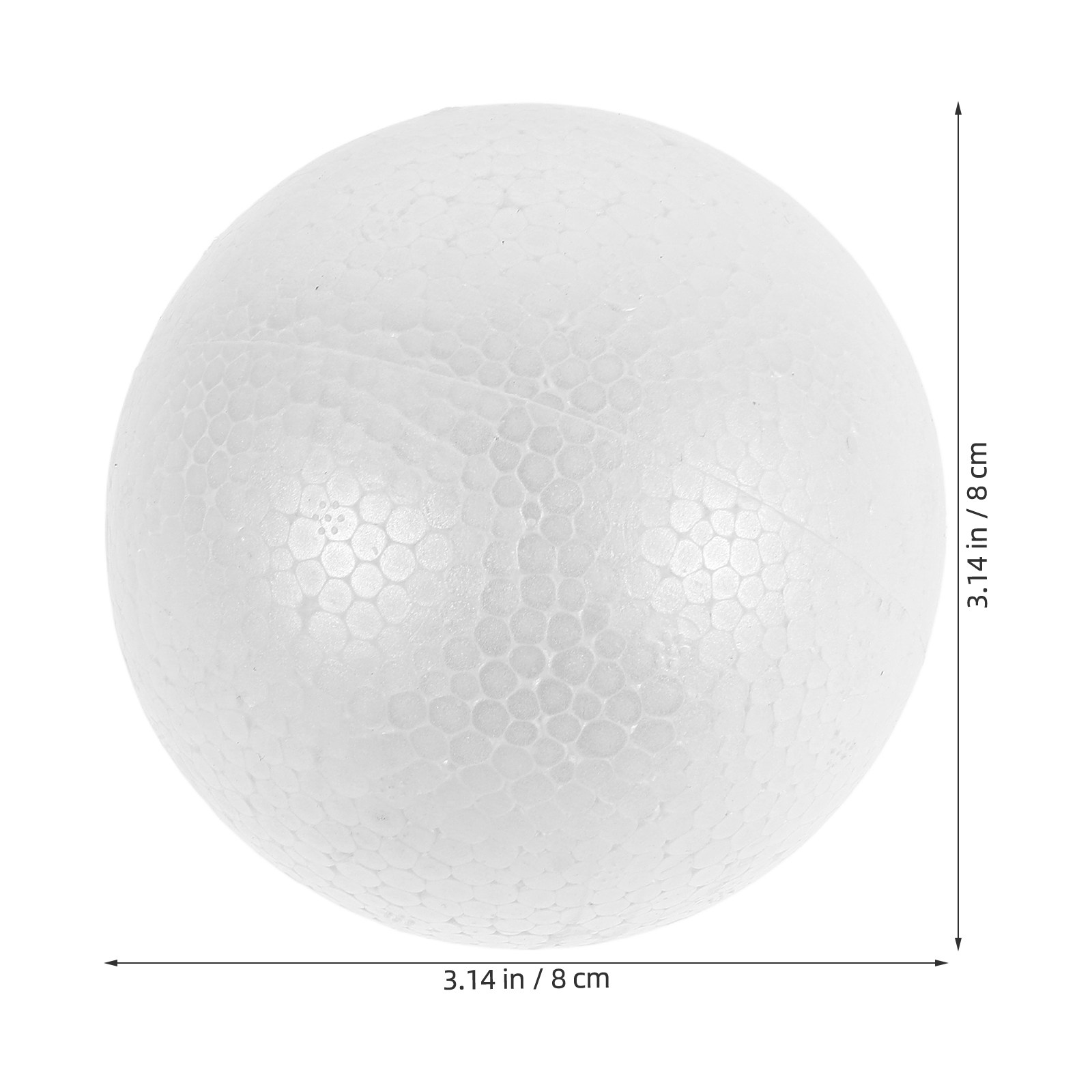12Pcs White Foam Balls Polysty - Wedding Supply Decor recension och pris
