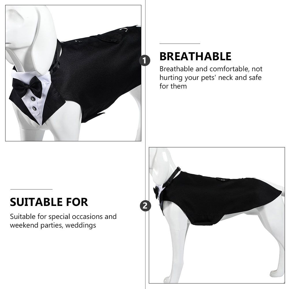 1Set Dog Suit and Bandana Dog  - Suitsupply Wedding Tuxedo recension och pris