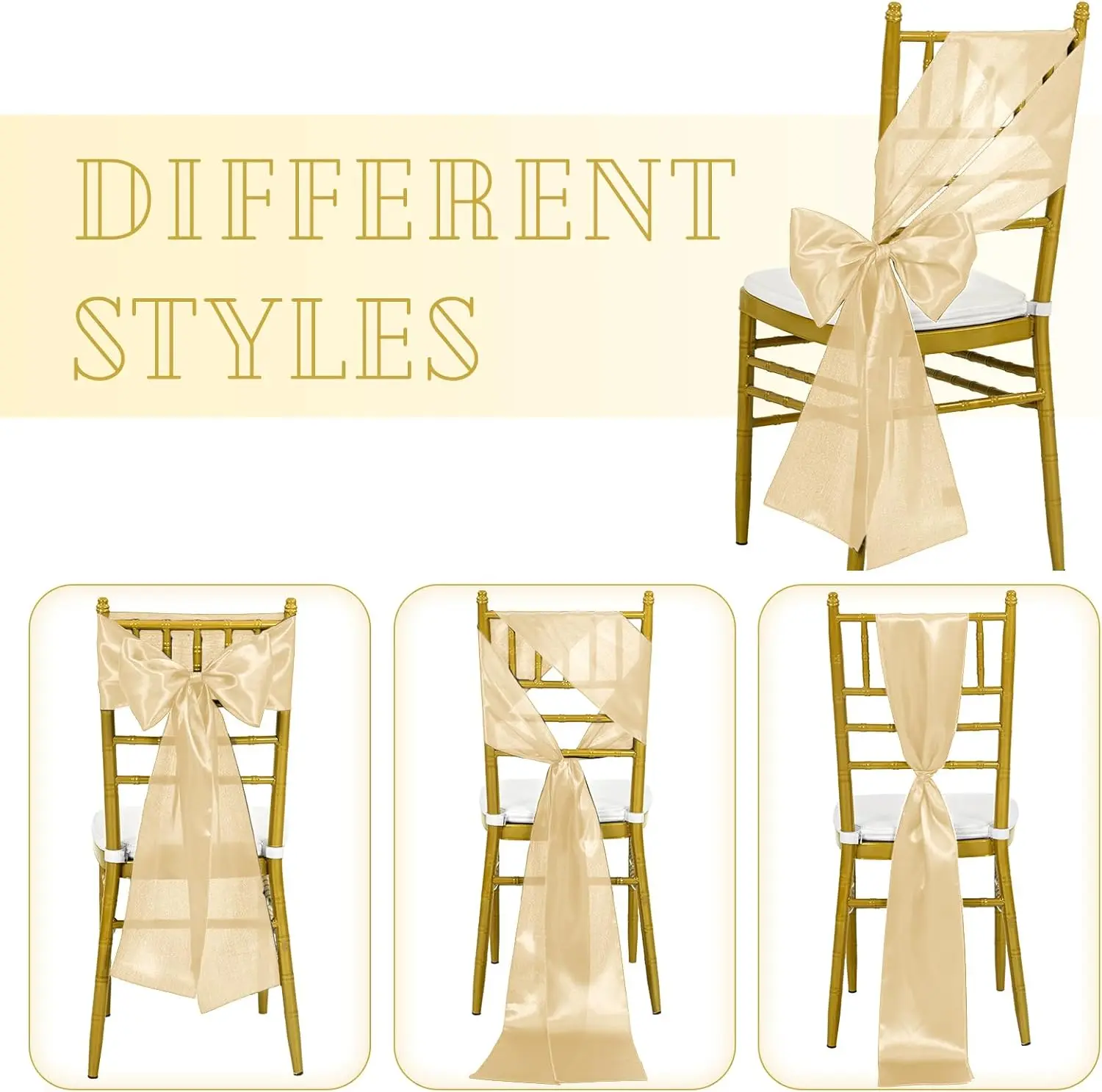 Wholesale 10/50pcs Satin Chair - Wedding Supply Wholesale recension och pris