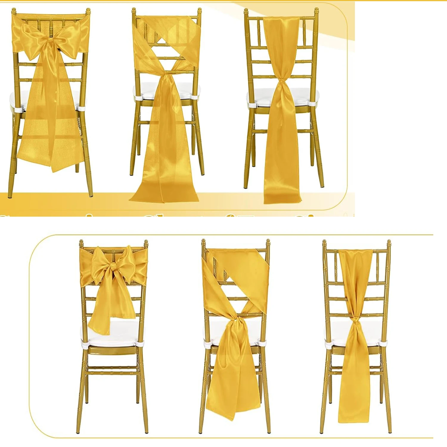 Wholesale 10/50pcs Satin Chair - Wedding Supply Wholesale recension och pris