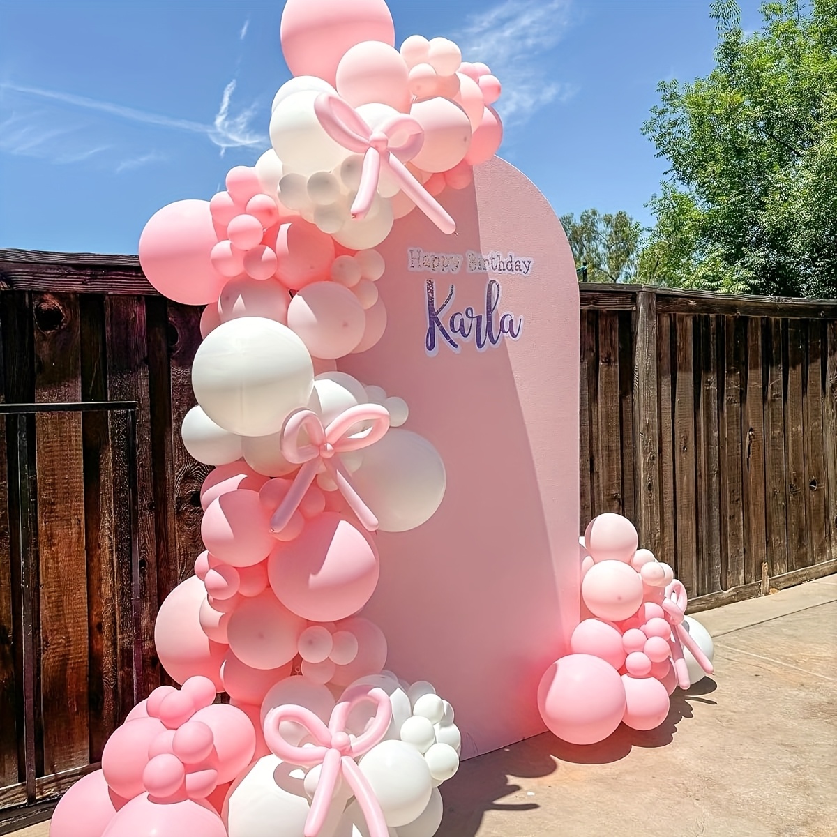 141 Pcs Pink Ribbon Balloons A - Wedding Balloon Arch recension och pris
